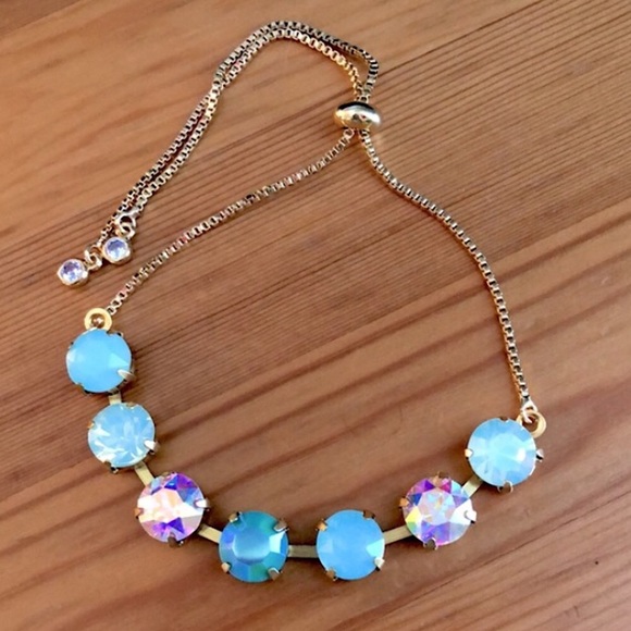Jewelry - Aqua Aurora Borealis Crystal Bracelet